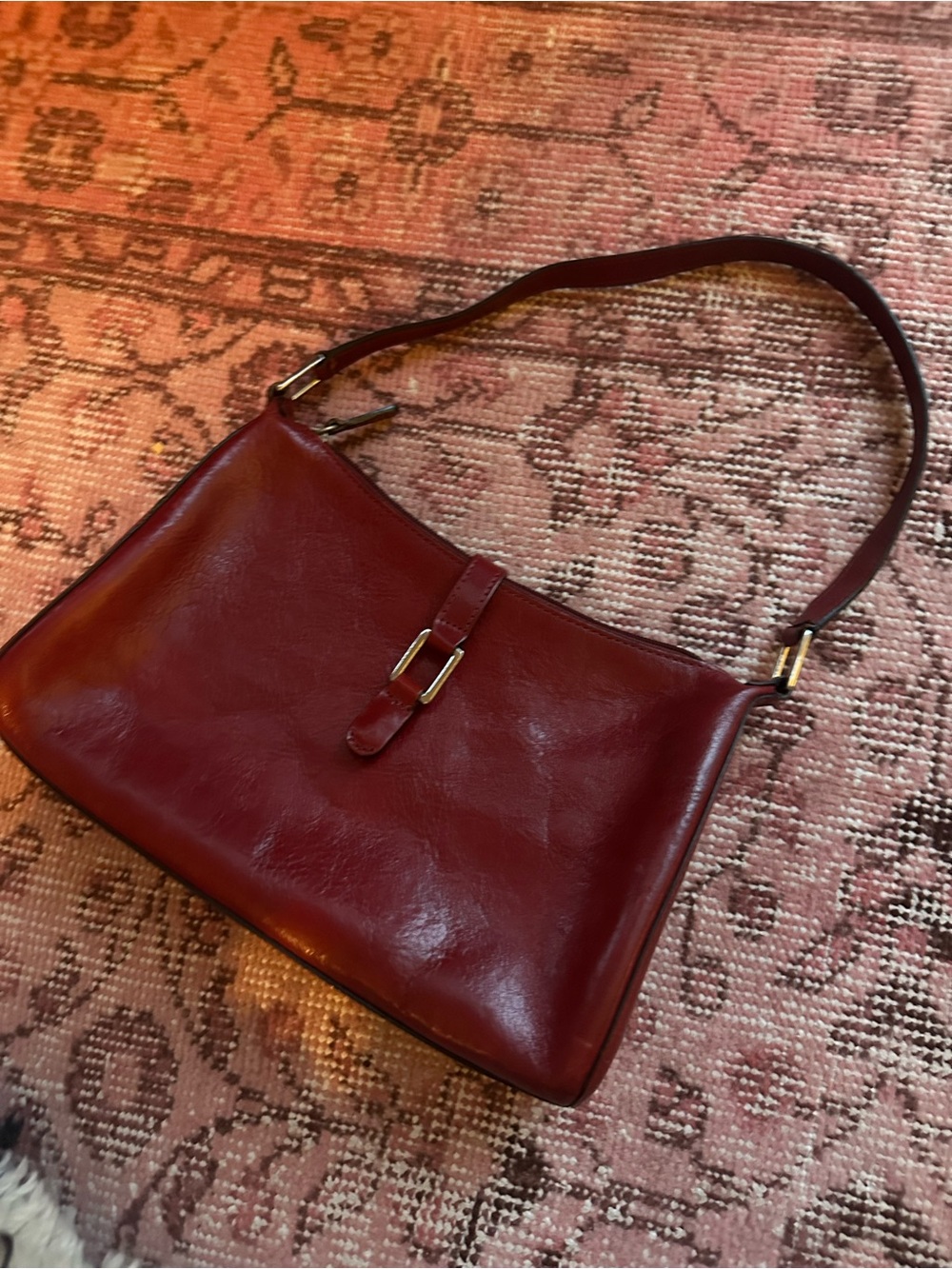 Wilsons Leather Pelle Studio Red Bag